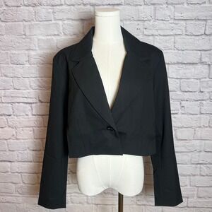 The Drop Womens Reims Cropped Blazer neutralcore workcore